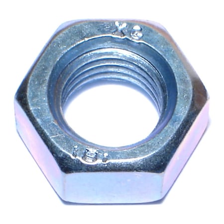 Midwest Fastener Hex Nut, M16-2, Steel, Class 8, Zinc Plated, 25 PK 06879